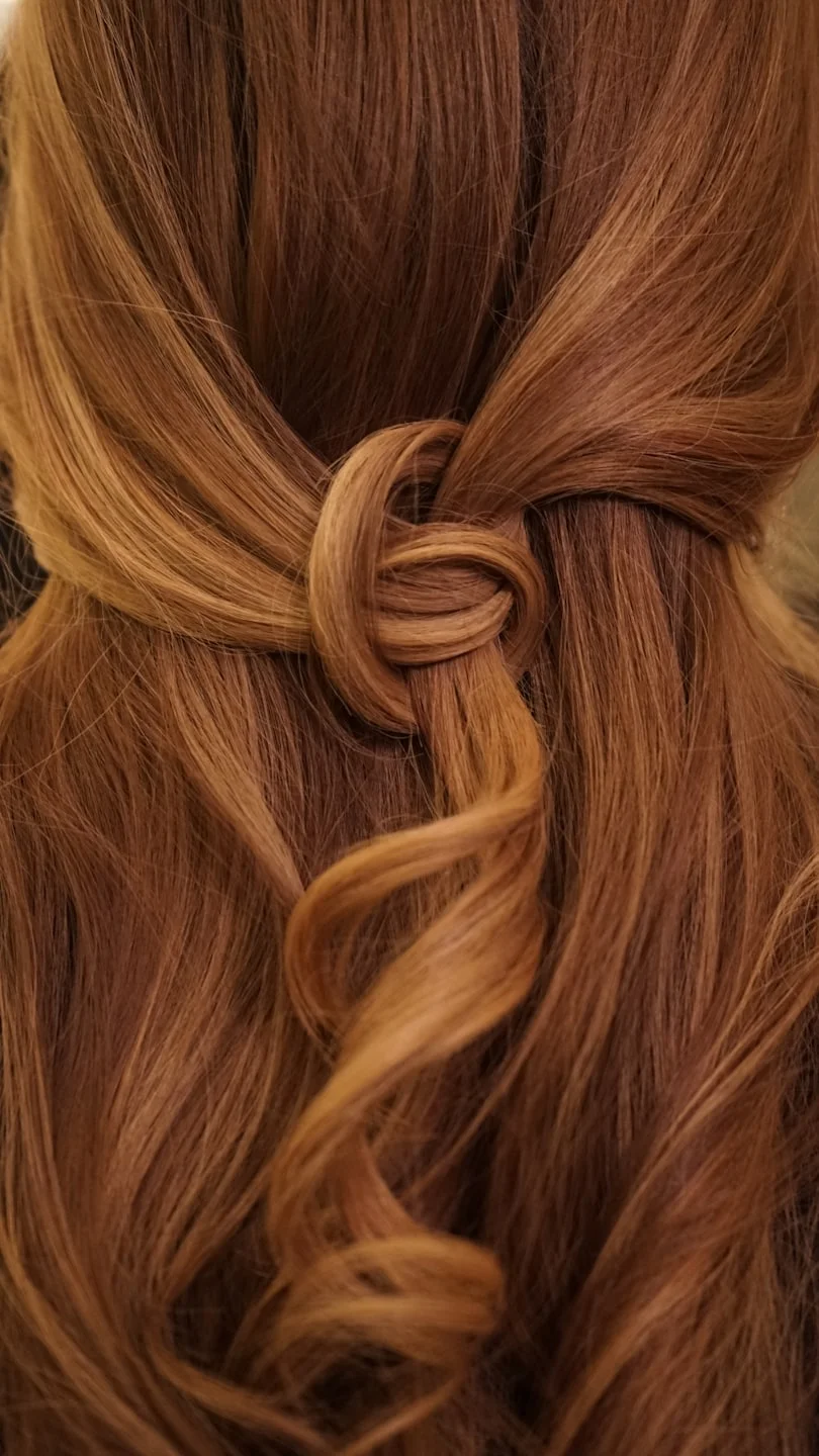 Lang, vol haar na een hairextensionsbehandeling aan huis in Den Haag