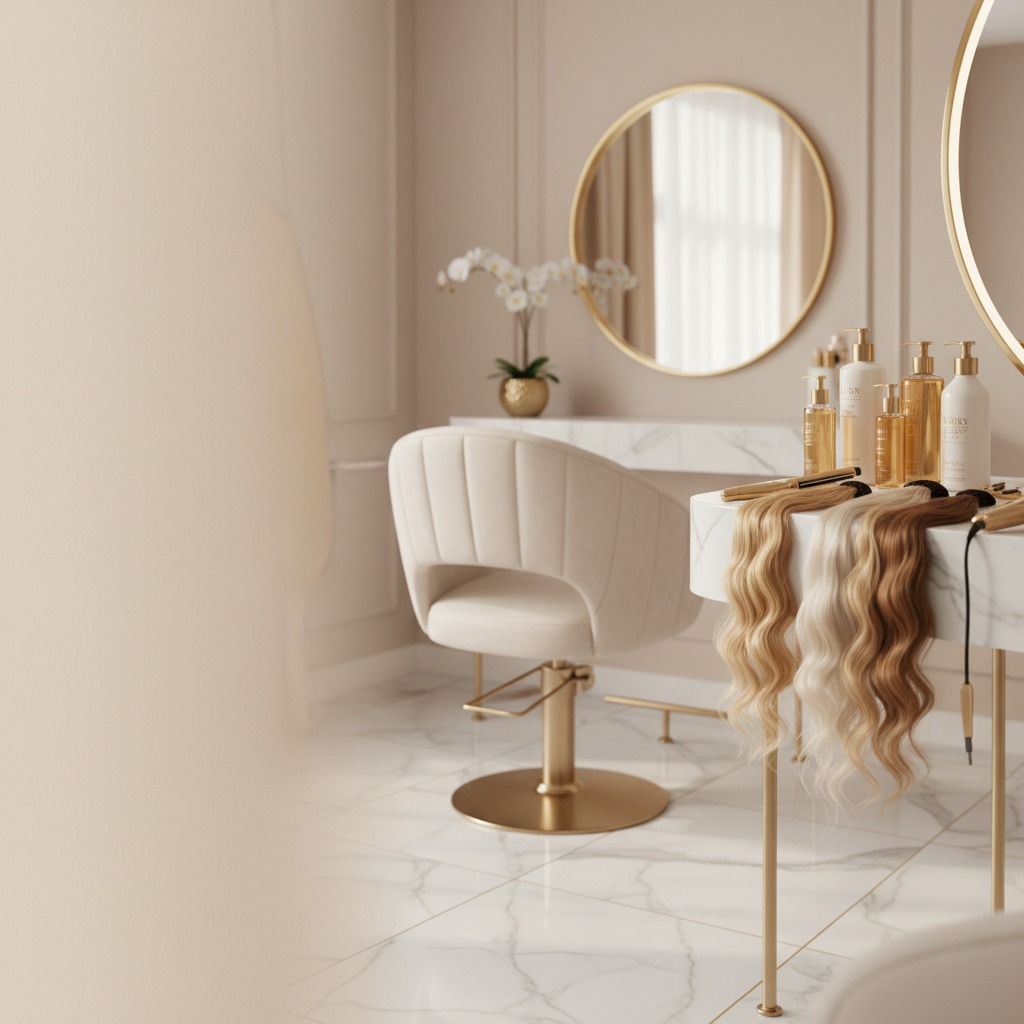 Hairstylist behandelt klant met luxe haarbehandeling aan huis in Den Haag